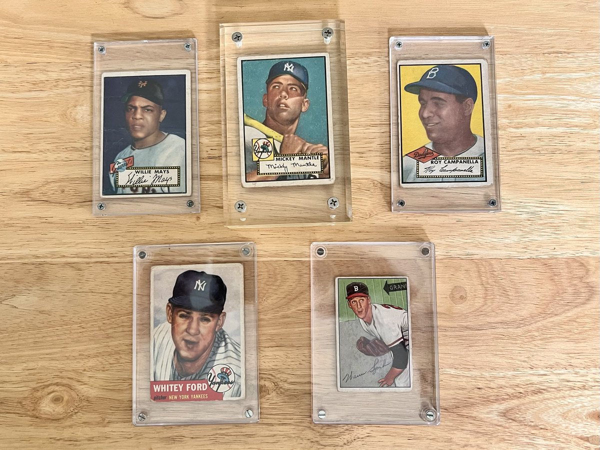 js_hicks's tweet photo. .@CardPurchaser had to move my best vintage cards to a new safe deposit box.

(I know I need to get them into mag one touch holders. Another reason I got them from the bank.) https://t.co/GeTYkAFz7P