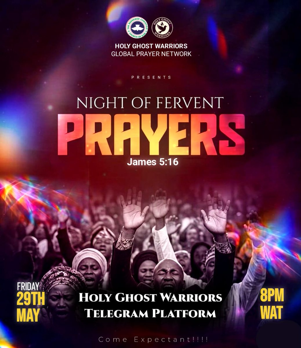 HolyGhostWPR's tweet photo. 🔥 *FERVENT PRAYERS* 🔥  

We’re not whispering prayers, we’re pressing in with fire.  

“The fervent prayer of the righteous avails much” – James 5:16  

Come ready to burn!!!!

#HolyGhostWariors
#WeeklyMeeting
#NightOfFerventPrayers https://t.co/Jz0bLVvK04