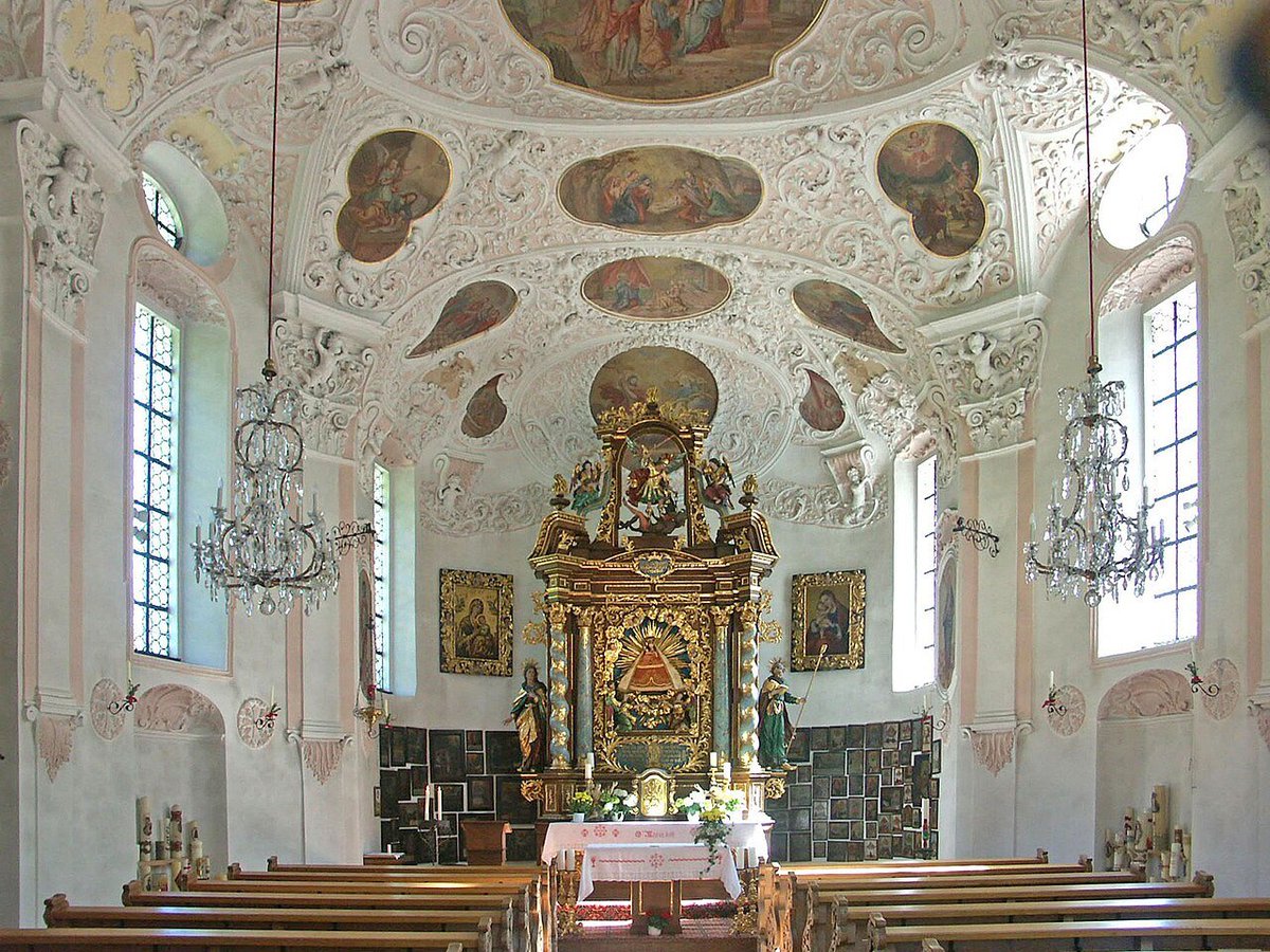 GerCathAes's tweet photo. The Baroque Pilgrimage Church Maria Gern near the Austrian Border was built in 1710. https://t.co/2dl6ImmmwD