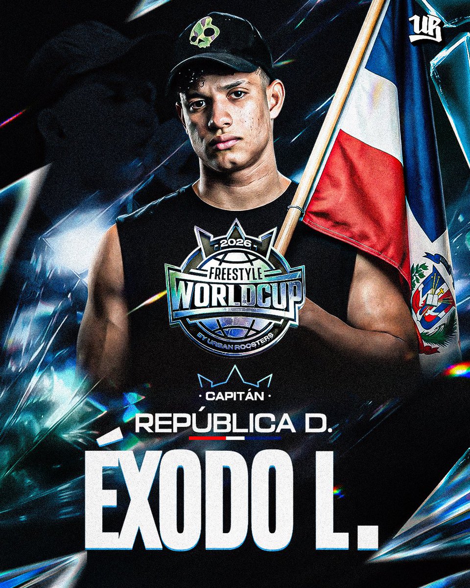 FWC_oficial's tweet photo. É𝐗𝐎𝐃𝐎 𝐋. 𝐄𝐒 𝐄𝐋 𝐂𝐀𝐏𝐈𝐓Á𝐍 𝐃𝐄 𝐋𝐀 𝐒𝐄𝐋𝐄𝐂𝐂𝐈Ó𝐍 𝐃𝐎𝐌𝐈𝐍𝐈𝐂𝐀𝐍𝐀 🇩🇴

El subcampeón de FMS Inter será el encargado de liderar a RD en la Freestyle World Cup 🌎🏆

𝙎𝙤𝙧𝙩𝙚𝙤 𝙙𝙚 𝙡𝙖 𝙛𝙖𝙨𝙚 𝙙𝙚 𝙜𝙧𝙪𝙥𝙤𝙨: 10 de junio en plataformas de Urban Roosters https://t.co/P0BNmr0QwG