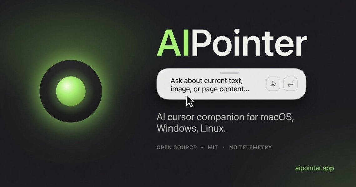 skalesapp's tweet photo. Skales v10.4.0 is out 🦎

AIPointer ⦿ is now in Skales Desktop.

Hold a key, ask about anything on your screen, get an answer in ~2 seconds. It already knows you, your projects, your tone, and writes straight into your todos, calendar, notes, memory.

#aipointer #magicmouse https://t.co/t8WlWok8LC