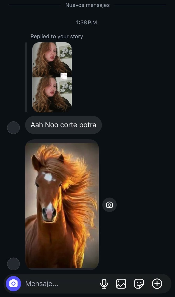 evaaromano's tweet photo. Corte potra https://t.co/R25HTg1uF7