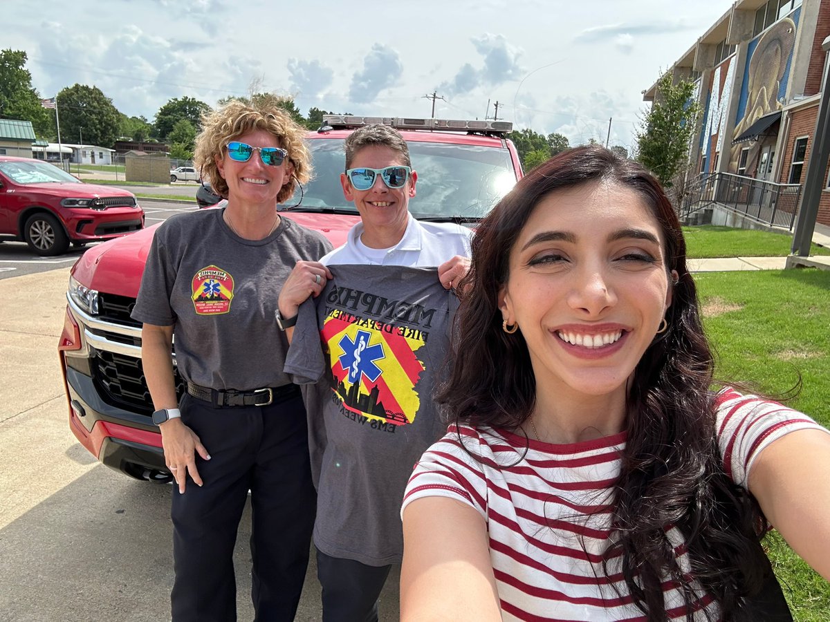 MSEPC__'s tweet photo. Last week was EMS Week, and we had a blast riding with our partners at @MEM_Fire  to spread some love to our incredible EMS teams! 

Delivering goodies while learning about their amazing work was a highlight. Here’s to strong partnerships and the heroes in our community! ❤️🚑🎉 https://t.co/6x42B0JThn