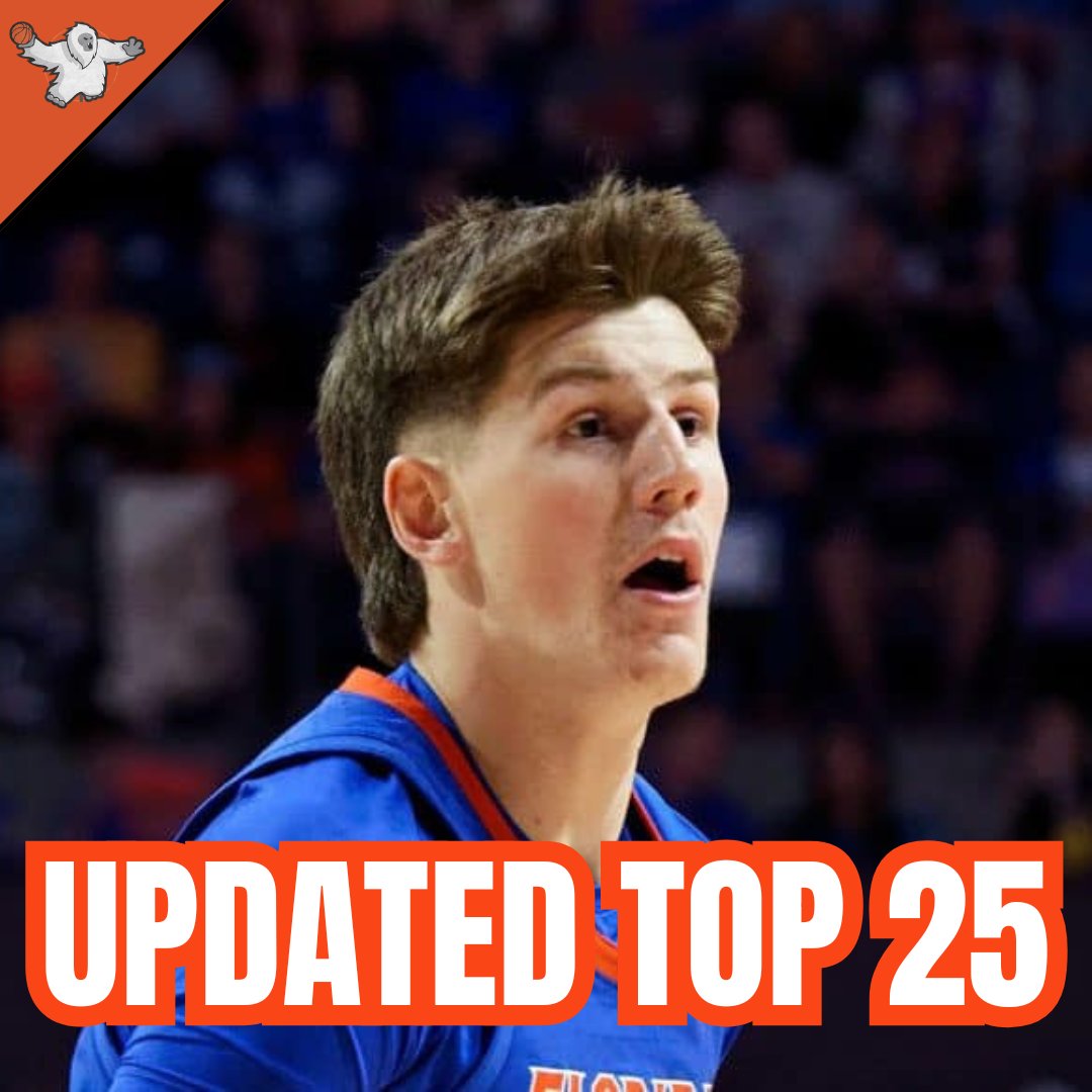 BustingBrackets's tweet photo. College basketball Top 25 after the NBA Draft deadline chaos. See who got into the Top 25, and who is at or near the top.  https://t.co/02plnG0wWd https://t.co/aS53lhInz3