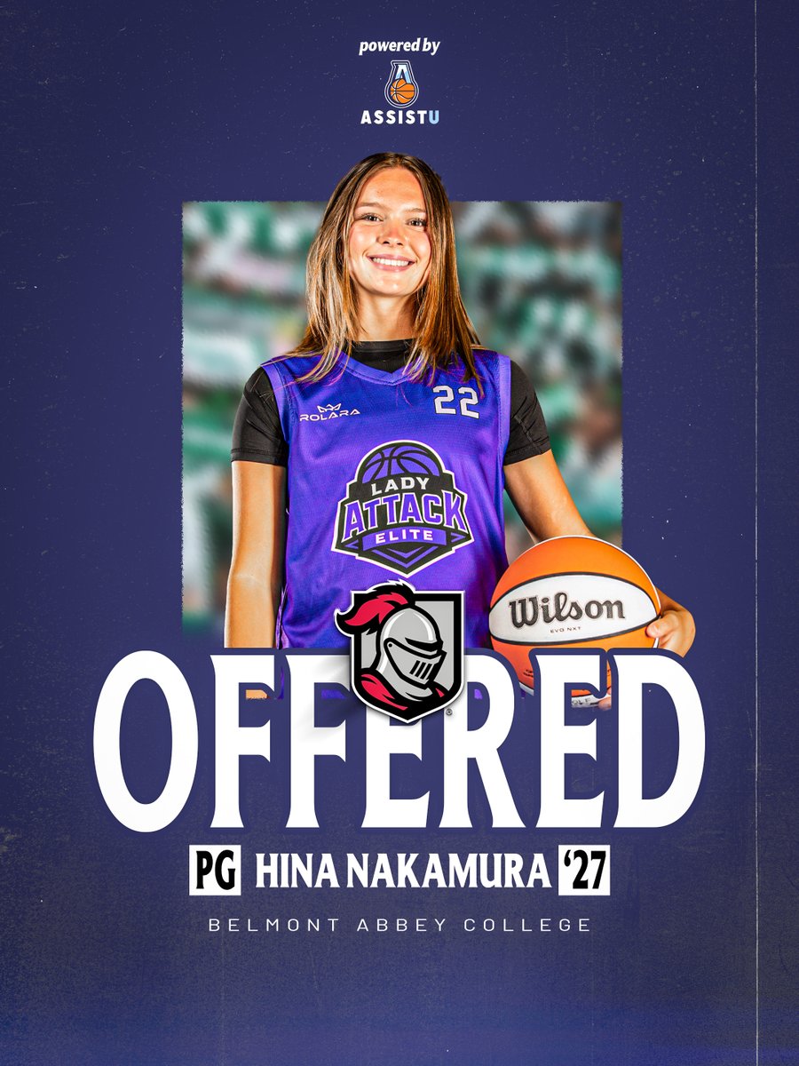 Assist_U_'s tweet photo. Official Offer.

After a great conversation, 2027 Point Guard Hina Nakamura (@HinaRNakamura) received an official offer from Belmont Abbey College (@AbbeyWBB). @cltmediagroup @LADYATTACKELITE https://t.co/rhMFJwNVHP