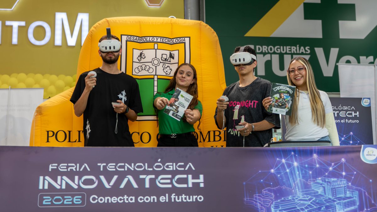 PolitecnicoJIC's tweet photo. ¡El #ModoPoli llega a Innovatech! 🚀💻
Te esperamos desde hoy hasta el sábado en el primer piso del C.C. Monterrey. Conoce nuestra oferta de posgrados y descubre cómo dar el siguiente paso en tu formación profesional. 🎓✨
¡Visítanos! 📍💚 https://t.co/MNvOAlgzw3