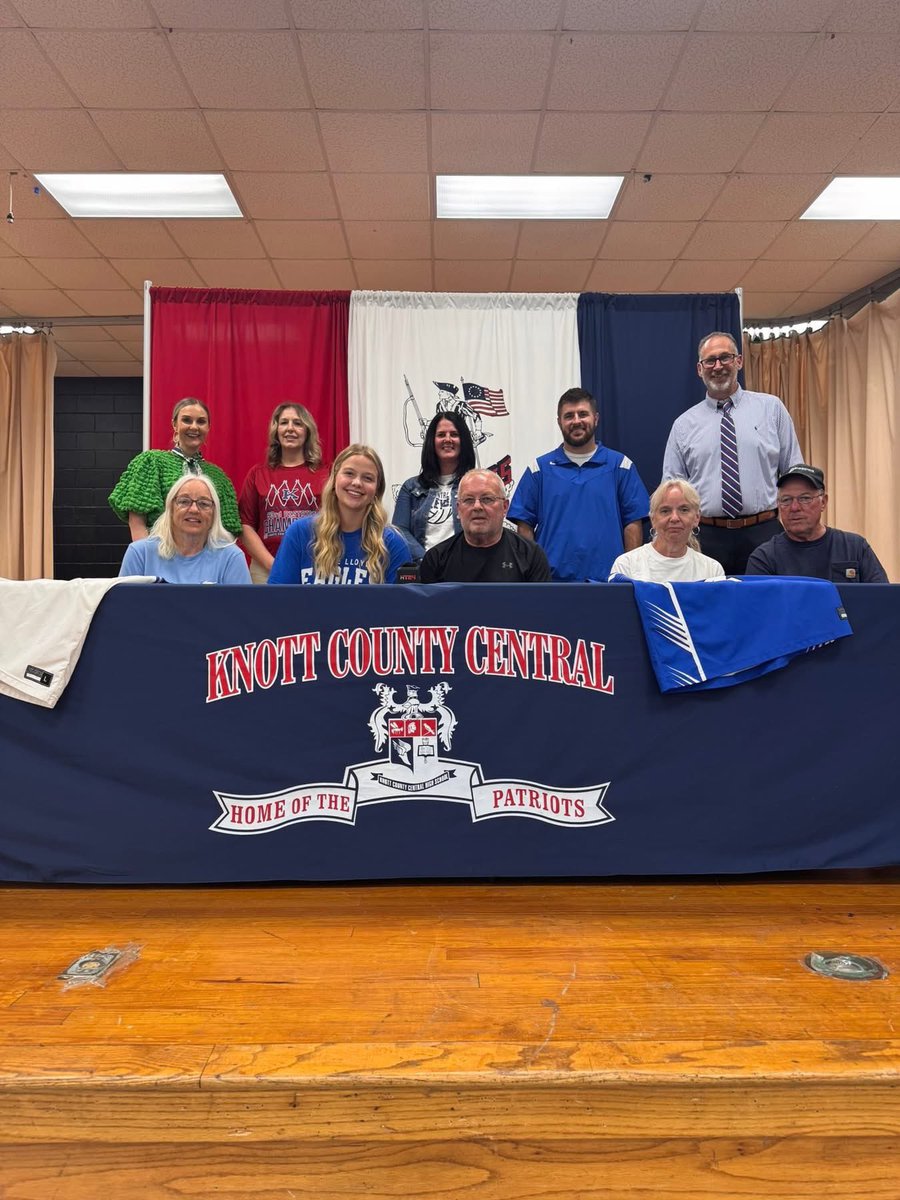 ALCEagles's tweet photo. Congrats to Samara Bailey of Knott County HS as she signed to continue her Basketball career today!🏀 https://t.co/t7v6od87BZ