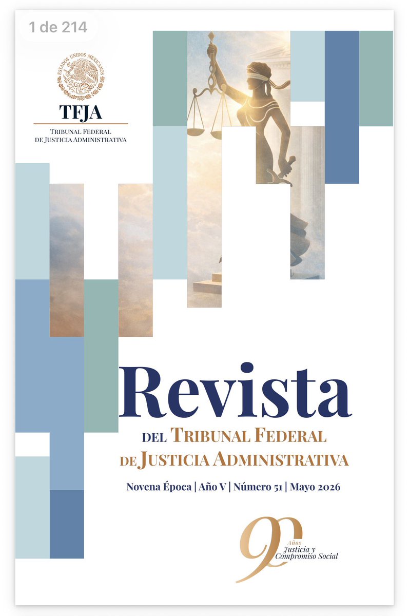 AsesorFiscalAGS's tweet photo. El @TFJAMexico da a conocer en su página de internet la Revista del TFJA correspondiente a Mayo de 2026.

https://t.co/mpOxoB3zPu https://t.co/sy2kiIFke7