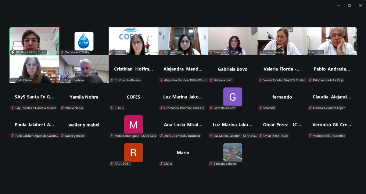 cohife1's tweet photo. Se realizó la capacitación virtual sobre especiación de arsénico en agua, organizada por la Comisión de Calidad de Agua de #Cohife junto a @AySA_Oficial y #COFES. Participaron referentes técnicos de todas las jurisdicciones para seguir fortaleciendo capacidades en gestión hídrica https://t.co/kytd3m7Vf4