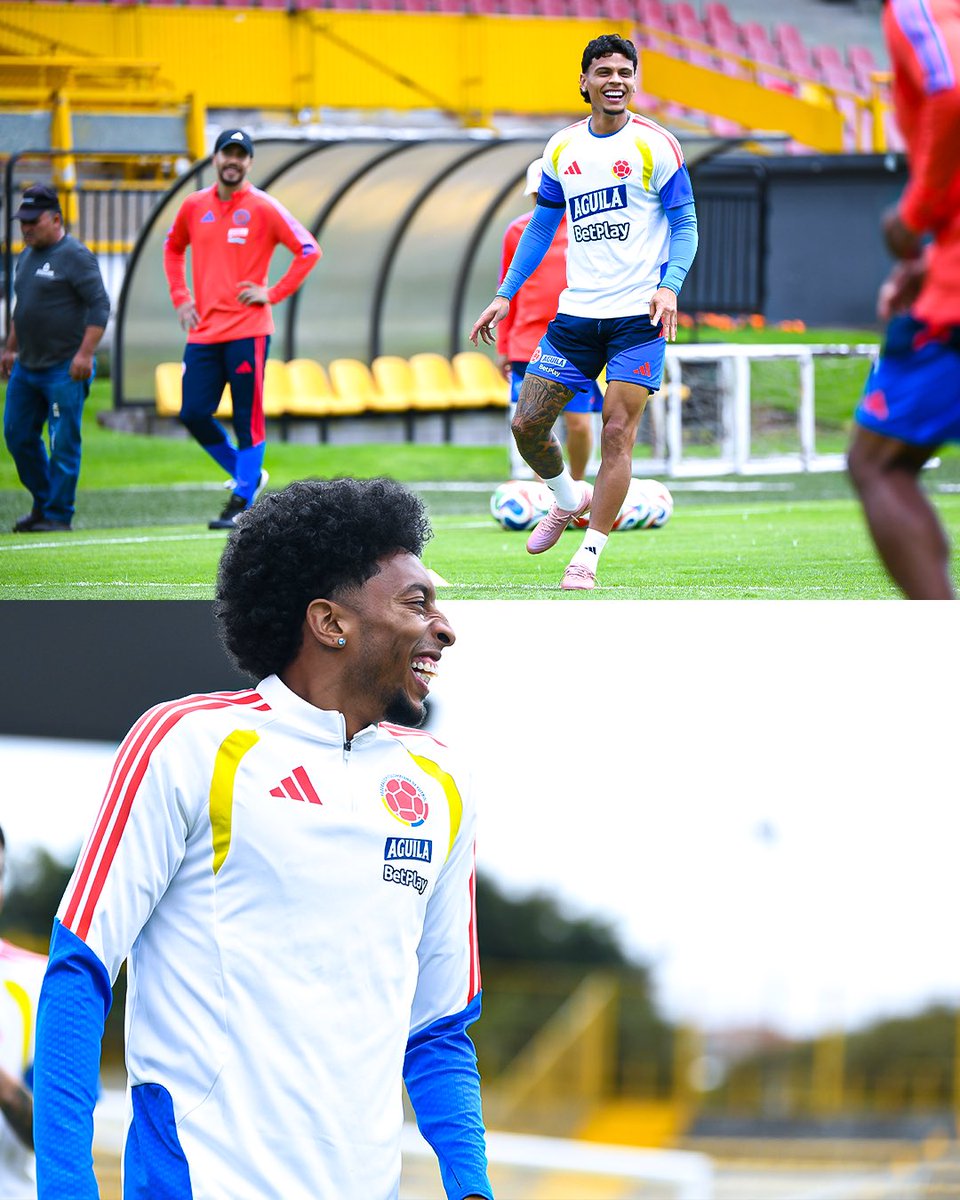 FCFSeleccionCol's tweet photo. 📸 ¡𝘛𝘰𝘥𝘰𝘴 𝘶𝘯𝘪𝘥𝘰𝘴, 𝘤𝘰𝘯 𝘖𝘙𝘎𝘜𝘓𝘓𝘖 𝘊𝘖𝘓𝘖𝘔𝘉𝘐𝘈𝘕𝘖! 😏

🙌

#ConOrgulloColombiano 🇨🇴 https://t.co/uv9nL6Cuvw