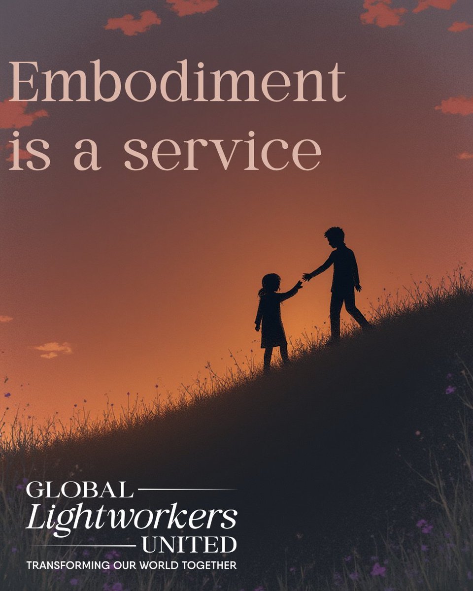 GlobalLWU's tweet photo. Many people ask how they can help the world during times of change.

Embodiment is one of the most powerful forms of service.

#Embodiment #Lightworkers #Service #Leadership #GLU https://t.co/zQGSBHWtCe