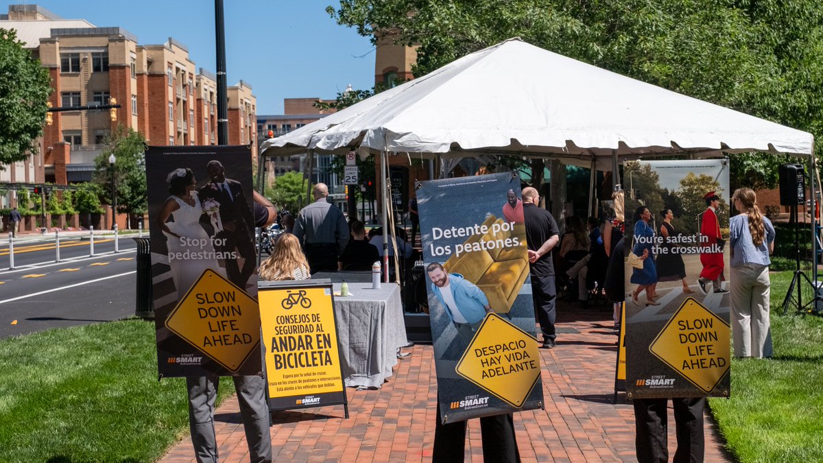 MWCOG's tweet photo. COG kicked off its 2026 Street Smart campaign at the unveiling of Alexandria's newly restored streetscape on Holland Lane. The project is a tangible example of the region's commitment to investing in life-saving roadway design. Learn more: https://t.co/n1vp4vHDLs #BeStreetSafe https://t.co/pxF7YCYS11