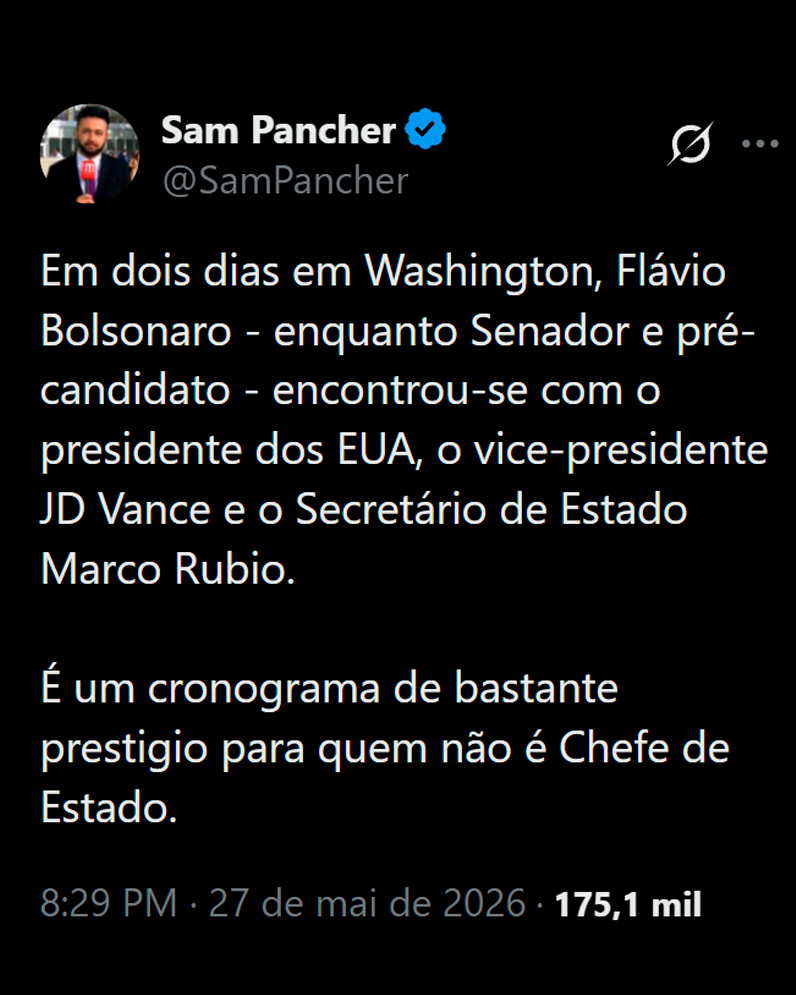o_jurunense's tweet photo. 23:59h - Repórter do Metrópoles elogia suposto "cronograma de prestigio" de Flávio Bolsonaro nos EUA.

00:00h - Menos de 24h depois, ele tem o microfone arrancado por um segurança do senador e, em seguida, o microfone ROUBADO pelos apoiadores do candidato. https://t.co/tBSyJBXuEl