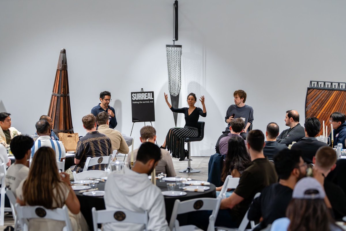 janitoraicom's tweet photo. Our CEO Jan co-moderated a conversation on the future of inference last week at Surreal's SF dinner series, alongside @amiruci, CTO of @baseten. 

Inference is our world: 2.5M+ daily users, more than 13 trillion tokens per month — all running on our own stack.

We're hiring engineers who want to build at that scale (link below)