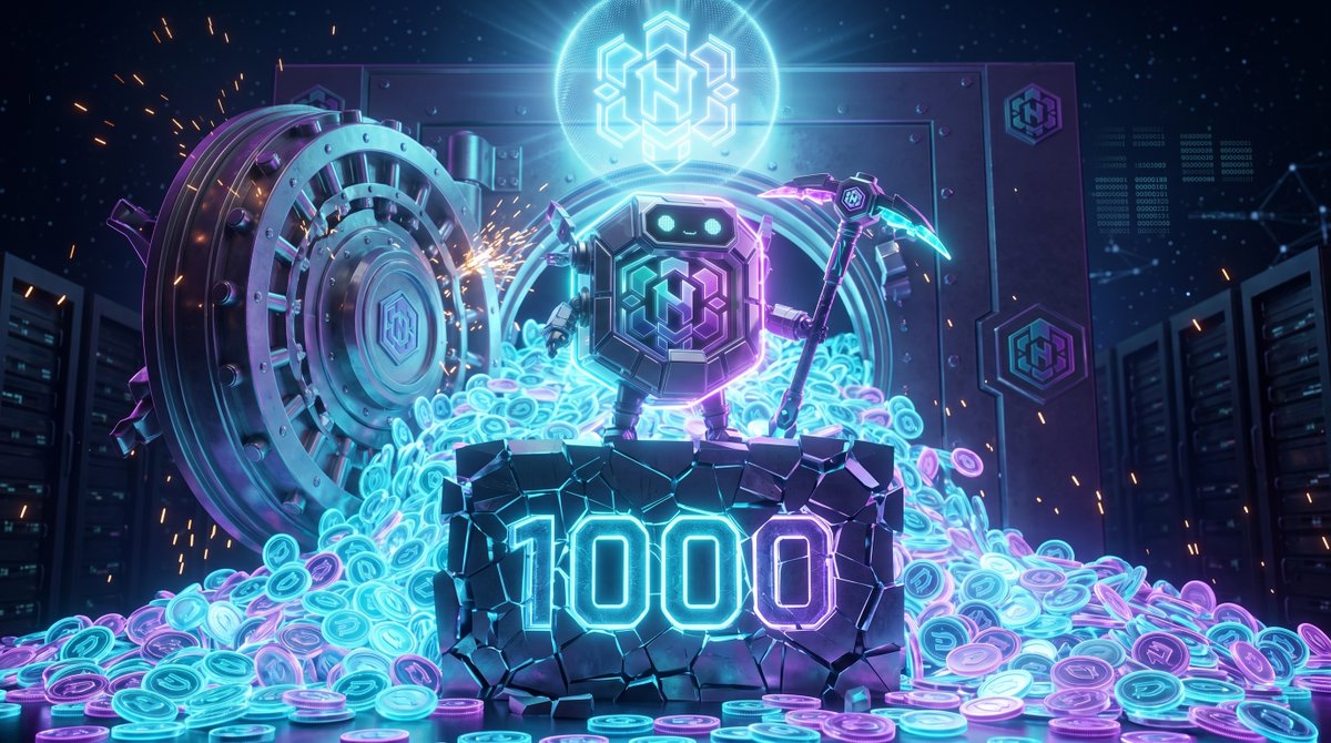HashedMax's tweet photo. 🚨 WE HIT BLOCK 1,000! 🚨

The HashedMax Unity digibyte:native  pool just smashed through our biggest milestone yet. The momentum over the last 24 hours was historic. We pulled the snapshots, verified the backend, and the 26,000 DGB drop is officially triggered. https://t.co/257MbQ1OjN