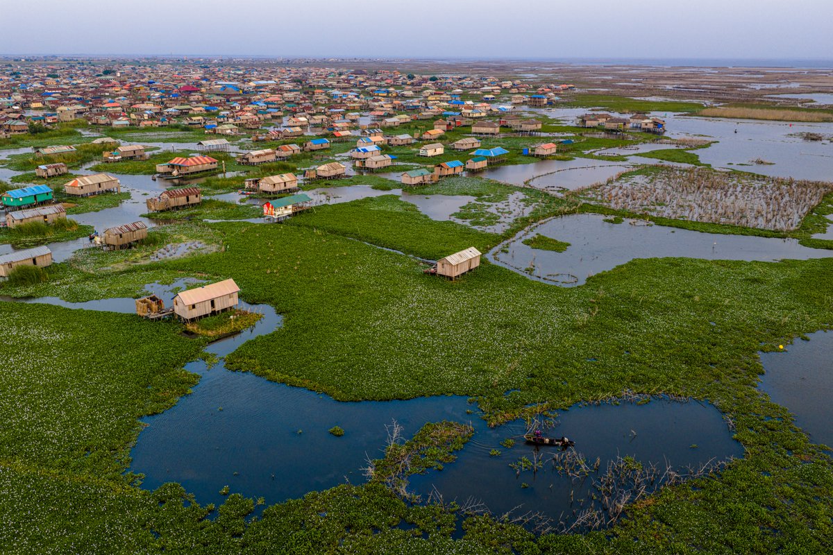 biorigs's tweet photo. A recent photo i took in Benin Republic.. A place called Ganvie.... often called the “Venice of Africa,” is a remarkable floating community in the Republic of Benin where life happens entirely on water. From homes and schools to markets and boats. https://t.co/S8CN6de7ri