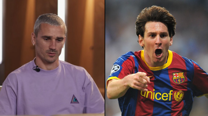 footballcritix's tweet photo. 🗣️ Antoine Griezmann:

▪️ "Dünyanın en iyisi eskiden de Messi'ydi, şimdi de Messi." 

▪️ "Lütfen bir golcü ile 'büyük' bir futbolcuyu birbirine karıştırmayın." https://t.co/F4eb2395IG