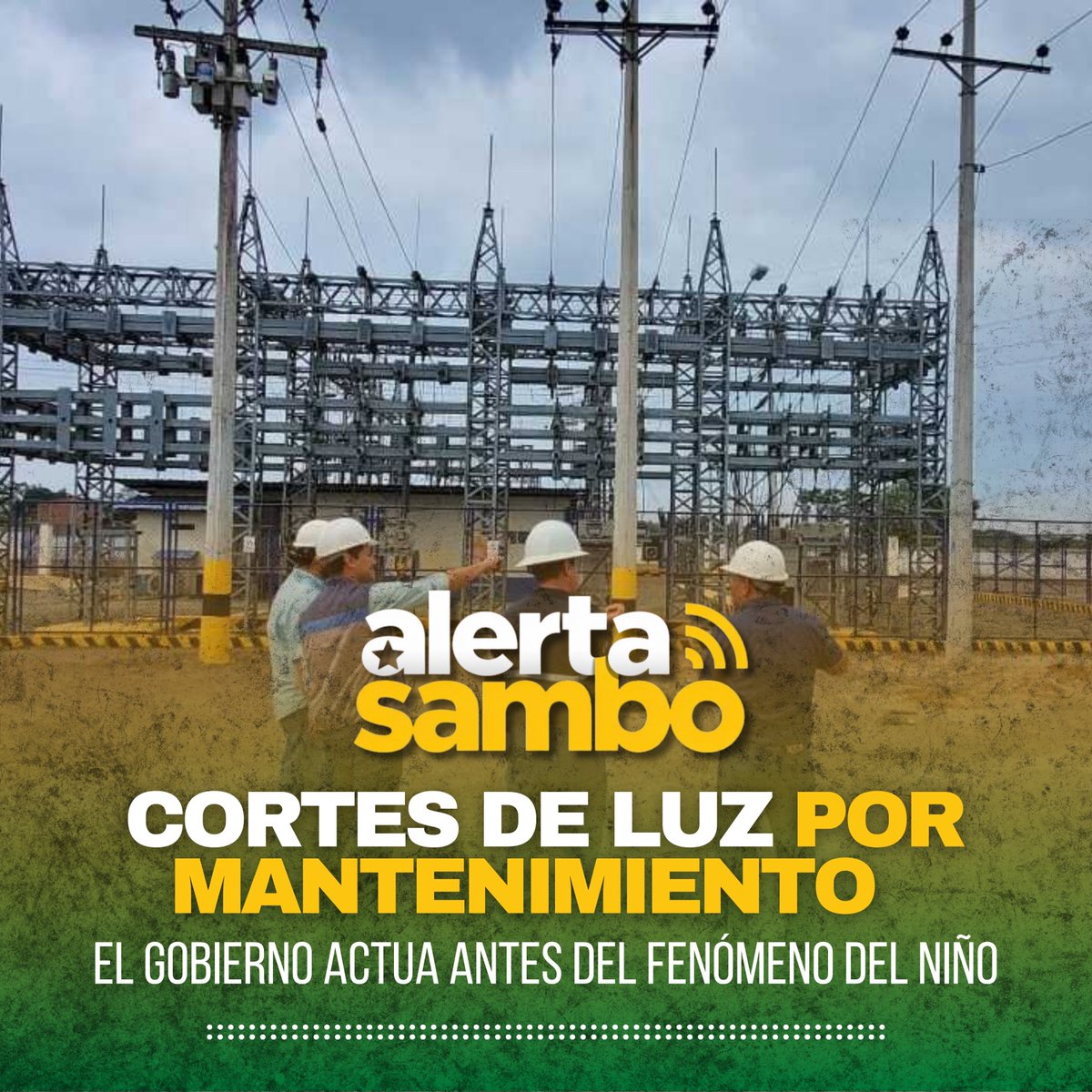 samboalerta's tweet photo. #AlertaSambo Nos informan que habrá mantenimientos eléctricos en dos fines de semana y la luz no será cobrada durante esos días.
Lo harán para prevenir impactos del fenómeno de El Niño. Los cortes de energía serán durante los fines de semana: 30 y 31 de mayo; y 6 y 7 de junio. https://t.co/eahkmLDLU7
