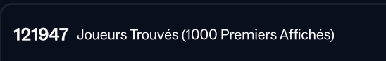 jenefaispasdev1's tweet photo. @FM_Assist Please tell me that you are looking into this or that you have a solution. Only 1000 players are shown in the search while there should be 12197. The players shown are completely random, so I literally cannot see who is interested in joining my team. https://t.co/mvriRYvuiw