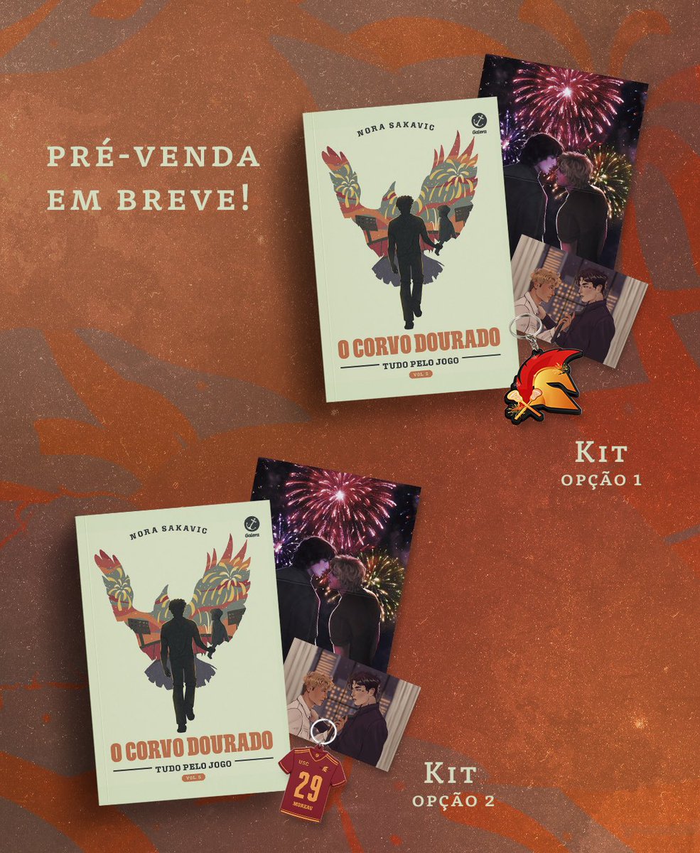 galerarecord's tweet photo. CHEGOU A HORA CORVO DOURADO!

Vote agora em qual Kit de brindes você quer na pré-venda! 

Os kits contam com pôster + card + marcador + chaveiro que VOCÊ DECIDE QUAL SERÁ 🫵

Vote agora aqui 👇 https://t.co/QdBH3RDens