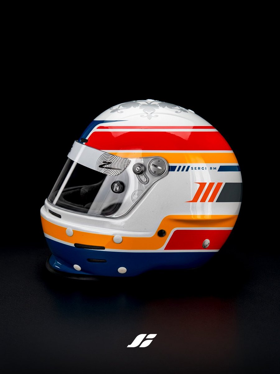 diegojidesign's tweet photo. Archive project from 2024 featuring a custom karting helmet designed for Sergi Rosell (@_laQ4_) for GP Piston.

#racing #helmetdesign #f1 #formula1 #karting https://t.co/gsIka6zEbY