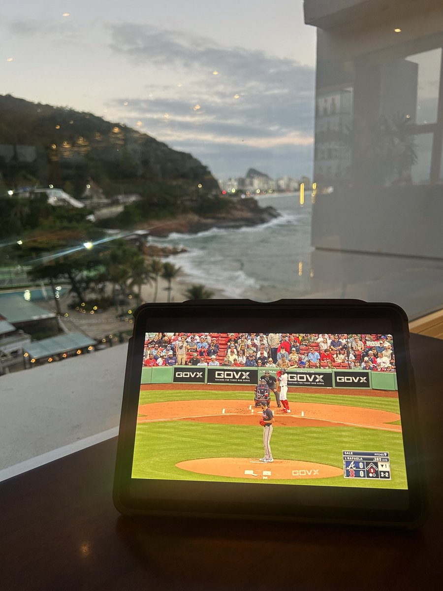 LocJonesATL's tweet photo. In Rio De Janeiro but can’t miss my @Braves https://t.co/N1Lmuc1uRe