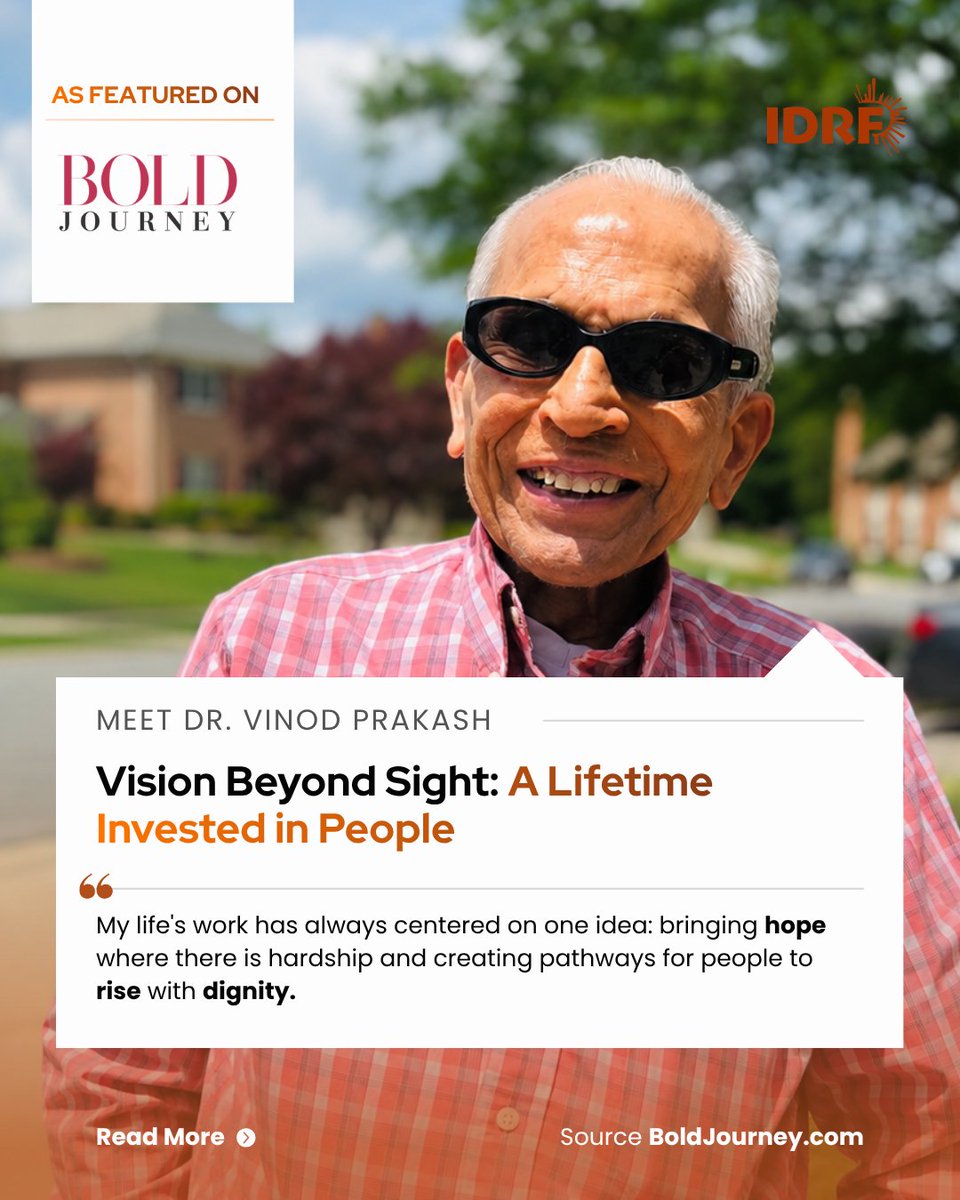 IDRF_US's tweet photo. These features highlight the story of a man whose life has been defined by service, resilience, and an unwavering commitment to human dignity.

Thank you to Bold Journey and VoyageBaltimore.
Read the full, inspiring features on our Linktree -https://t.co/fXHgX1tjrr https://t.co/CweICbigxo