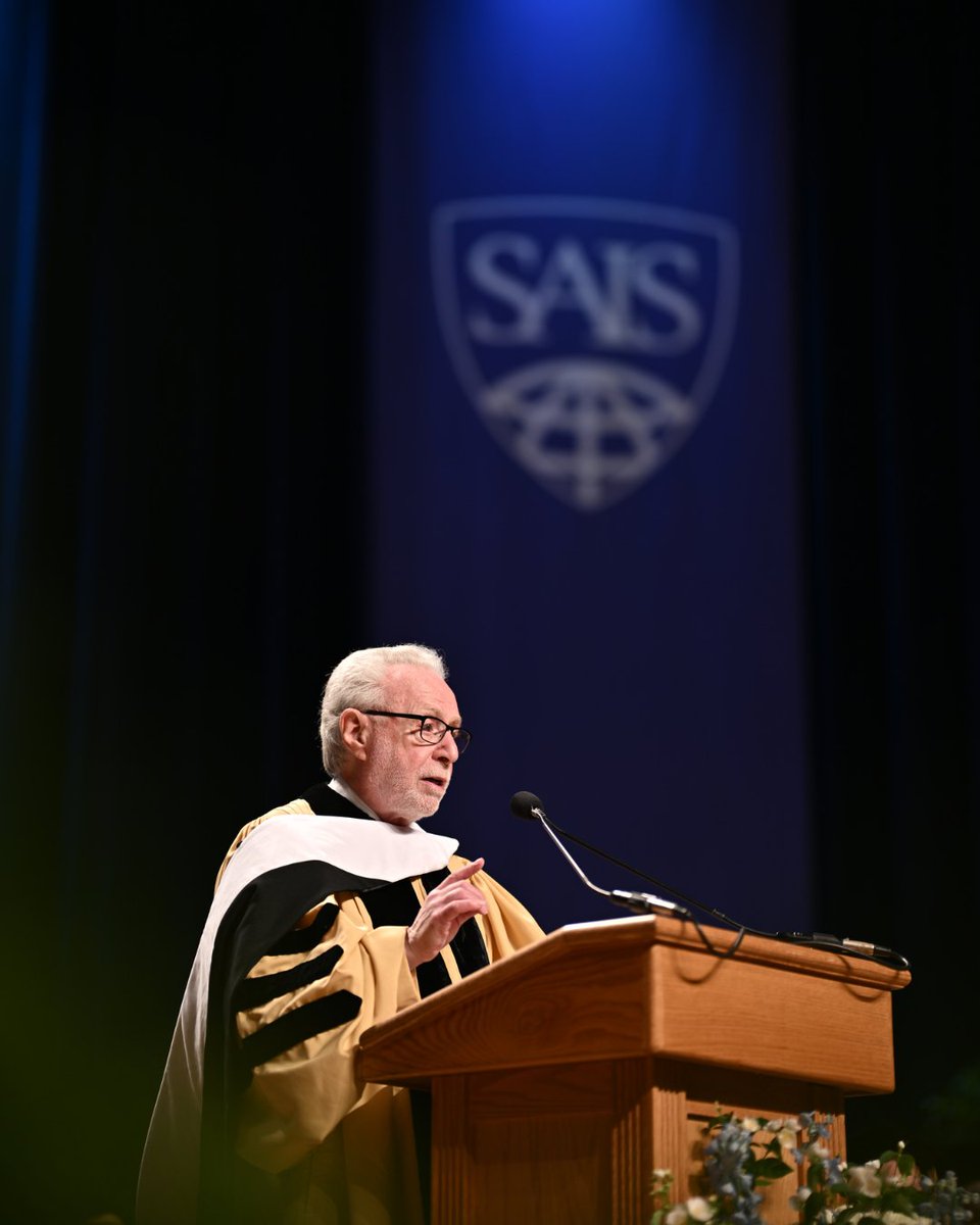 SAISHopkins's tweet photo. “The world needs you now,” @wolfblitzer told the SAIS Class of 2026 during last week’s commencement ceremony in Washington, DC. 
Congratulations to the more than 600 graduates who celebrated this milestone in Washington, DC. 🎓 

Read more: https://t.co/MvavQNJaN8

#SAISGrad2026 https://t.co/m0pkGHt54a