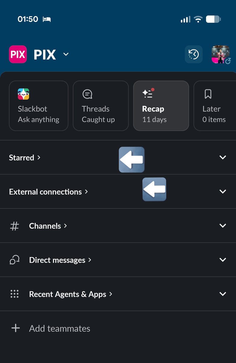 aayushjain's tweet photo. What in the icon-less visual hierarchy is this @SlackHQ ? 👀🤢 https://t.co/ll1iNmPHWI