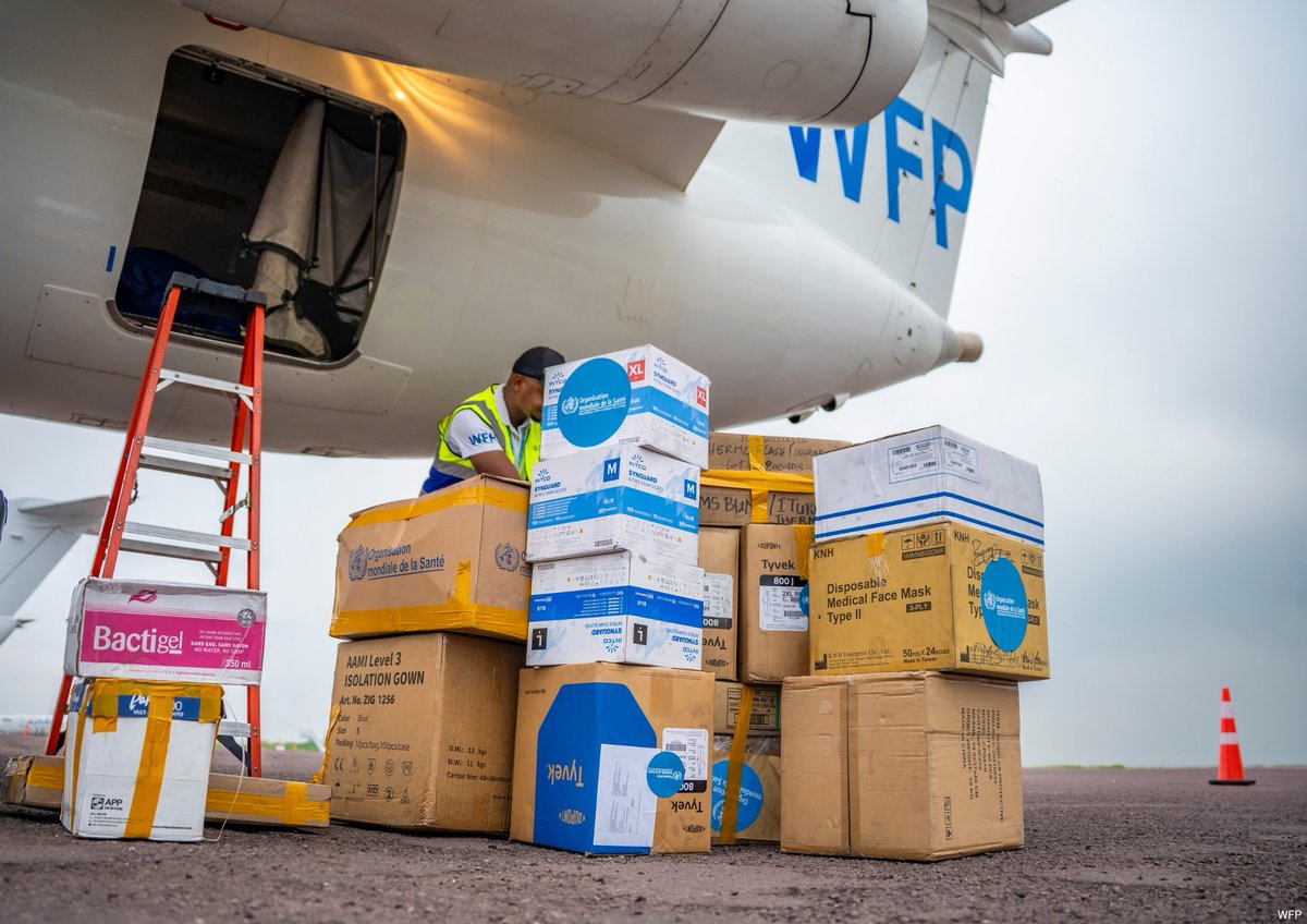 UN's tweet photo. The Ebola outbreak in the Democratic Republic of the Congo is worsening an already fragile humanitarian situation amid conflict, hunger &amp; displacement.

The UN is expanding its response, delivering food, clean water, protective supplies &amp; other vital support for those is need. https://t.co/mFqGChoOPd