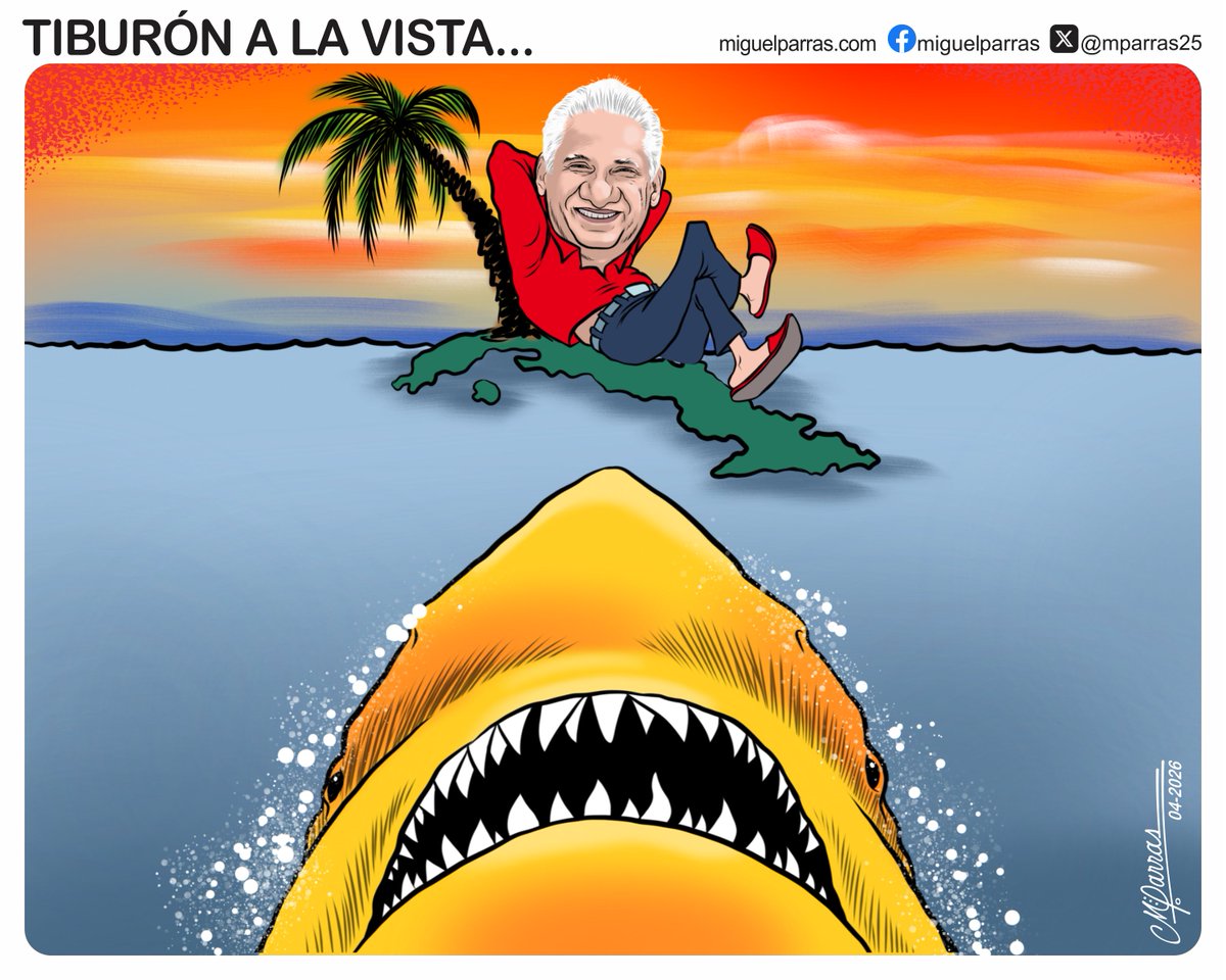 mparras25's tweet photo. TIBURÓN A LA VISTA. Aseguran que los días están contados para Miguel Díaz-Canel, presidente de Cuba... @El_DiarioMx https://t.co/2L6xHbvyPl https://t.co/Smqe9UetI6