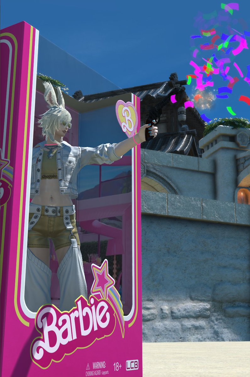 NotLiuKang's tweet photo. HI BARBIE - LET ME THE EFF OUTTA THIS BOX version 1.2

#gpose #EorzeaPhotos #gposer #Barbie https://t.co/3e7CvCTGwm
