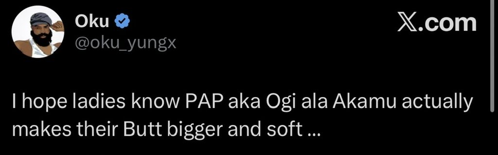 ifetemini's tweet photo. This you 🙄. You and fake updates 5&amp;6😩

Person don drink pap atleast 5 times a week for more than 3 months now, no difference in the butt and the small one there still hard like olumo rock, baba na small thing dey vex me oo 🙄😭. https://t.co/oEnED4YwqY
