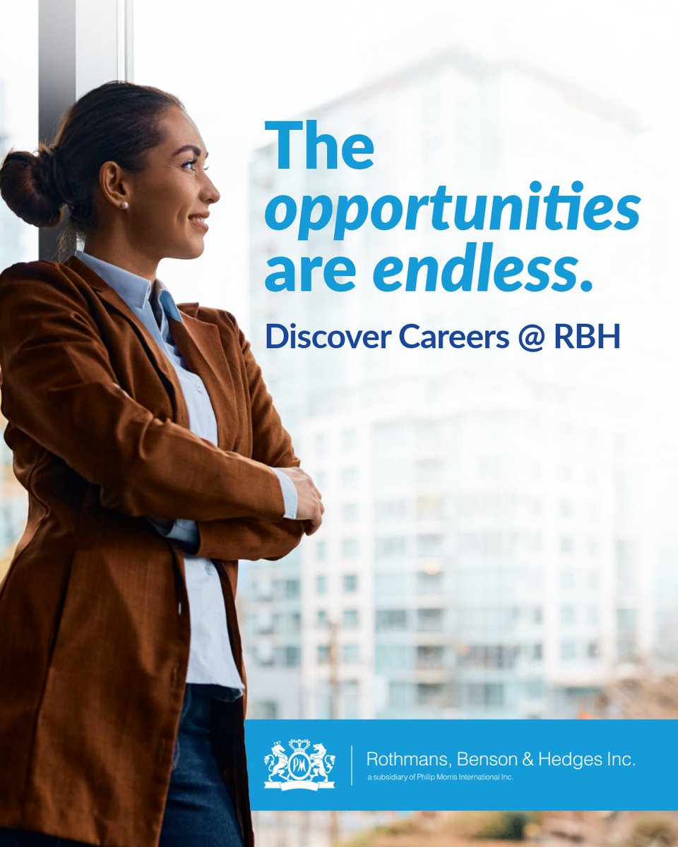 RBHinc's tweet photo. Find out why Rothmans, Benson &amp; Hedges is Certified™ by @GPTW_Canada

Discover openings &amp; more today: https://t.co/Z1s1FXcnVK https://t.co/PiclJMaFSm