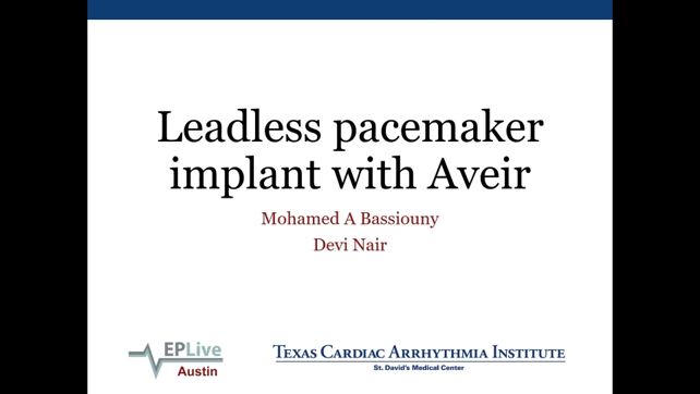 EPLive2's tweet photo. 🔴 LIVE | Dr. Devi Nair and Dr. Mohamed Bassiouny  implanting the Avier (Abbott) at #EPLive2026. AV synchrony. No transvenous lead in the RV. The next chapter in leadless pacing is being written live. 📡🫀 What's your patient selection algorithm for AV synchronous leadless pacing? #Avier #Abbott #Leadless #EPeeps