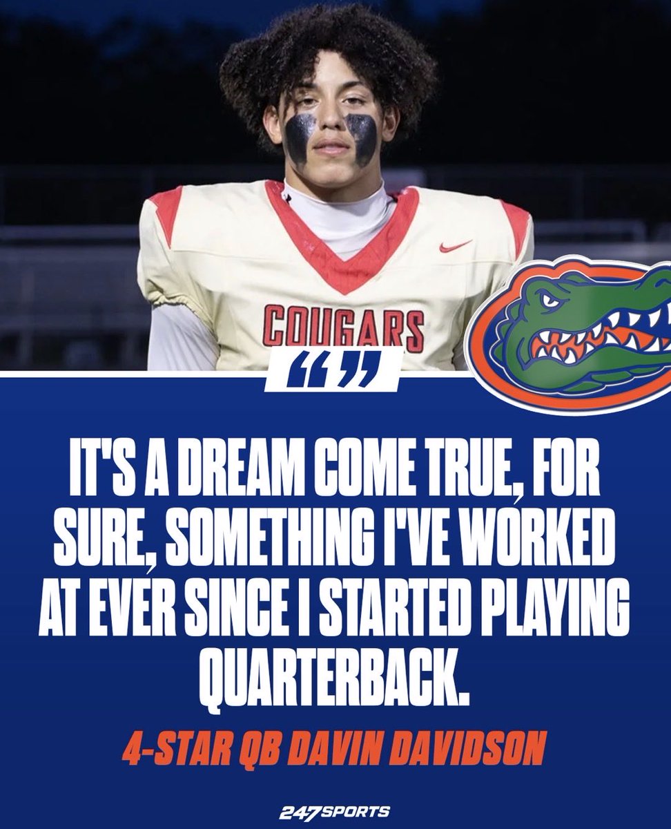 ttjharden8's tweet photo. Four-star QB and Florida commit Davin Davidson is set to head out to Los Angeles to compete in the 2026 Elite 11 Finals.

This is an important event to him, and he’s ready to compete alongside some of the best quarterbacks in the country.

➡️: https://t.co/3vxUNTkLwu (VIP) https://t.co/CosCMGGFhM