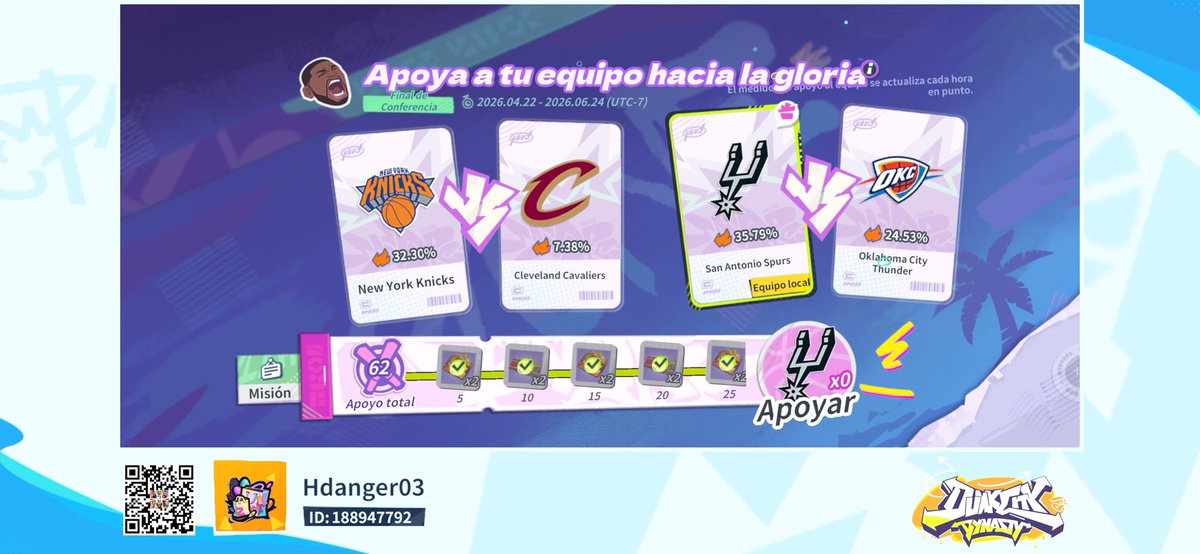 HDanger1's tweet photo. ¡Únete a mí en Dunk City Dynasty! https://t.co/5rW2UKpC8w