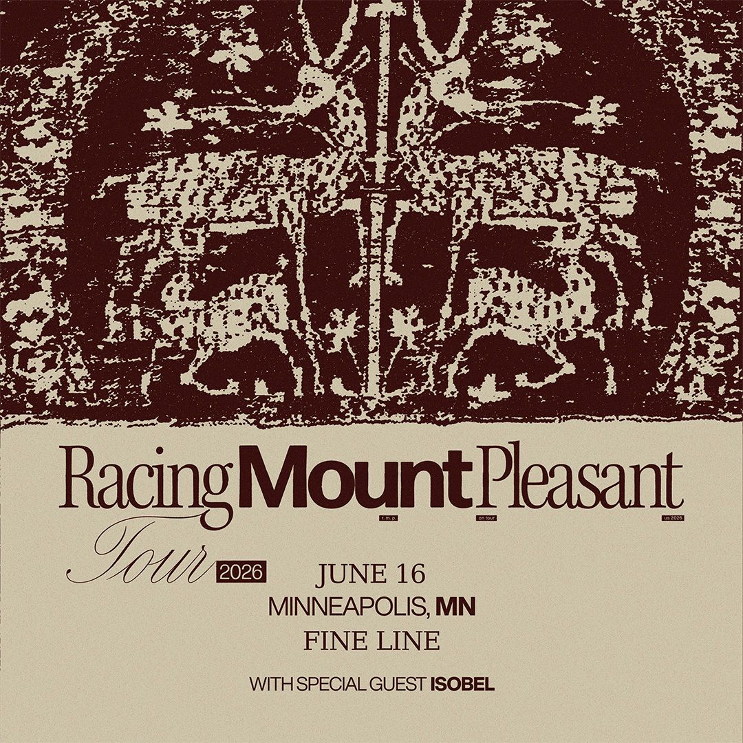 FineLineMPLS's tweet photo. Ann Arbor indie band Racing Mount Pleasant is officially on tour! 
Fka Kingfisher, the group has reinvented their sound to create a convention-defying project.
With many tour dates sold out, you won't want to miss seeing them live in Mpls on Jun 16 💭 https://t.co/DypwIWEsVH https://t.co/4Vppr2e1BF