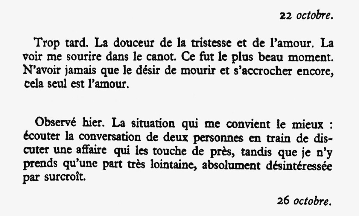 o_exacoustos's tweet photo. Franz Kafka (Journal, 1909-1923). https://t.co/zrloNVeeXu