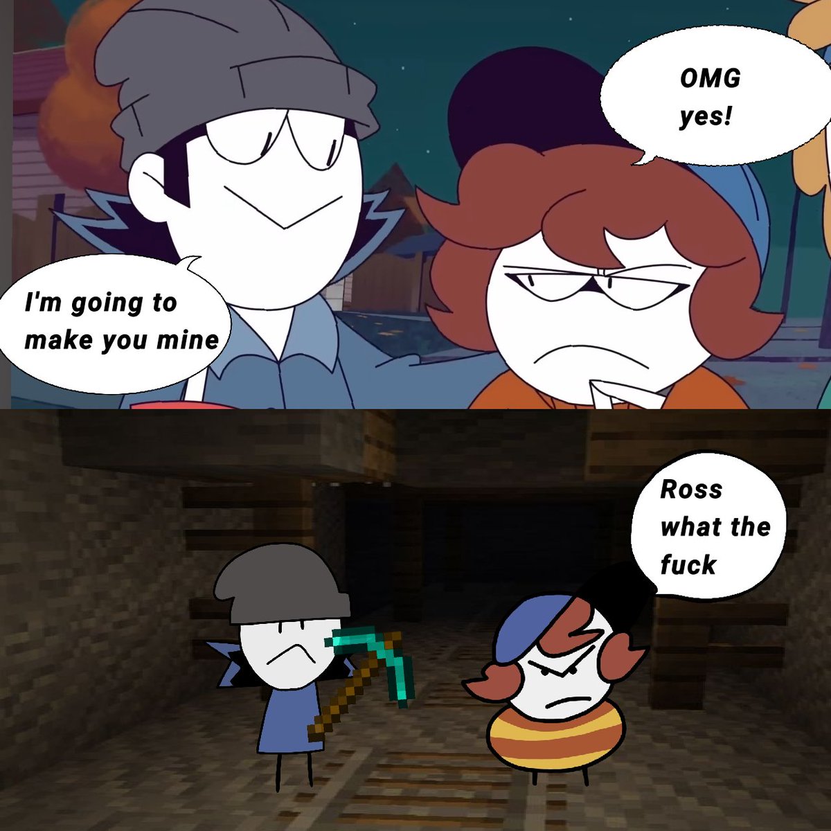 Timetootea's tweet photo. Two versions because yes 
#rossbert #royross #spookymonth https://t.co/6oJsTxk1WZ