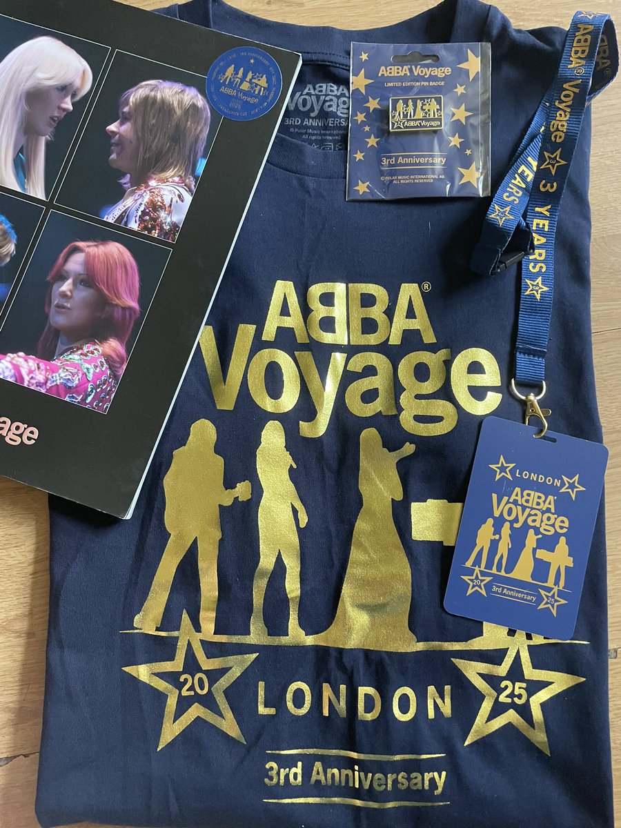 BridieStearn's tweet photo. My memorabilia from the four ABBA Voyage Anniversaries I have been lucky to attend. https://t.co/RPPCictLXb