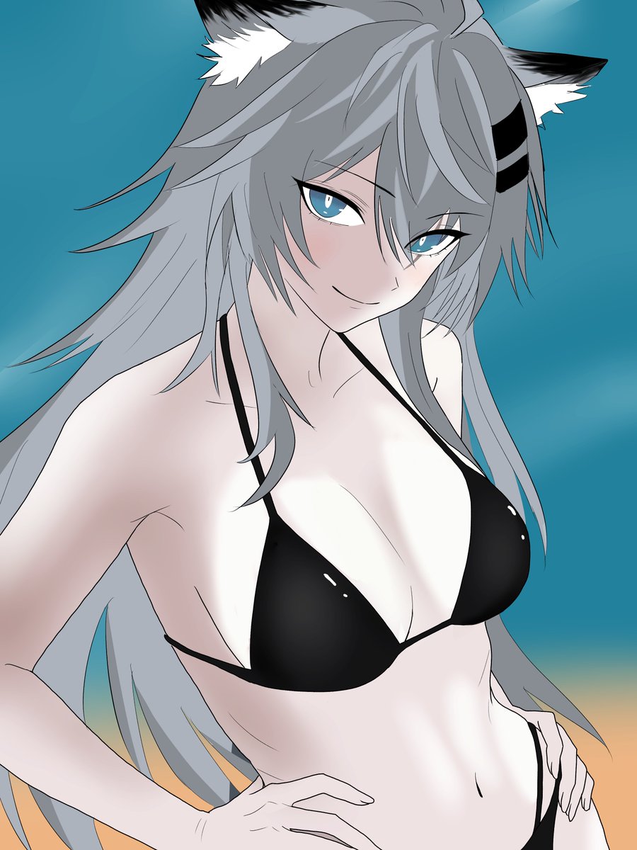 exceller_subsub's tweet photo. Summer is coming soon
#arknights #アークナイツ #Lappland #ラップランド https://t.co/0F3weO6Unn