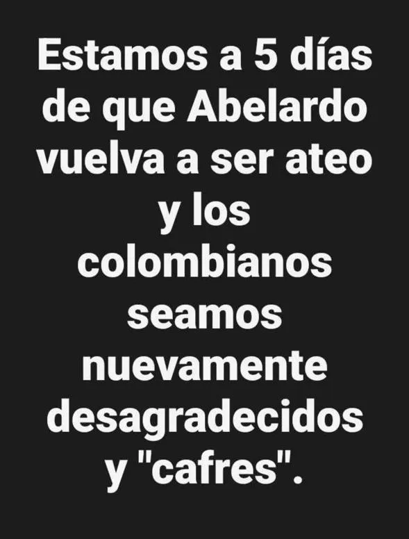 ANDRESGRUESO's tweet photo. @efeserna https://t.co/cQsz0Obm6o