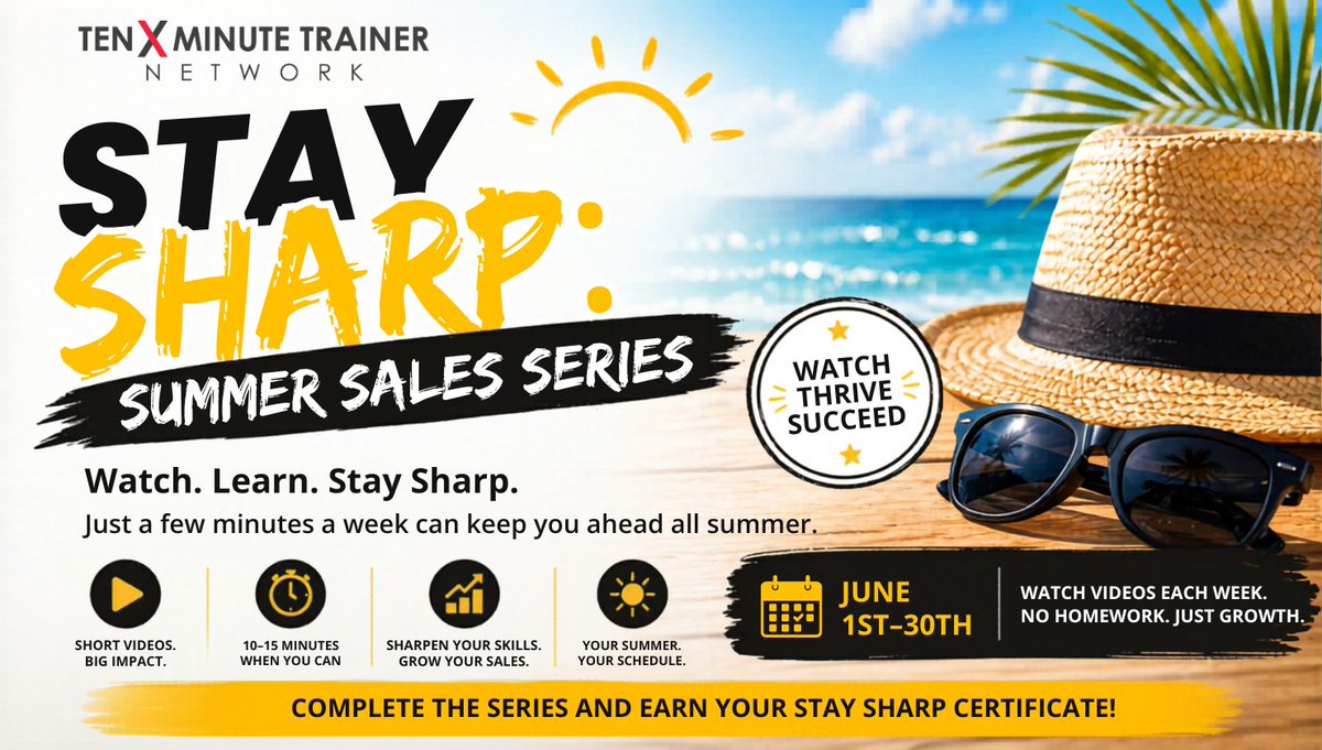 MNBroadcasters's tweet photo. On Monday, June 1st, the @TMTNetwork22 kicks off the  Stay Sharp Summer Sales Series Challenge. All MBA Members can participate. Check it out here: https://t.co/TYgzXeRfhU https://t.co/jHRKUDMwVp