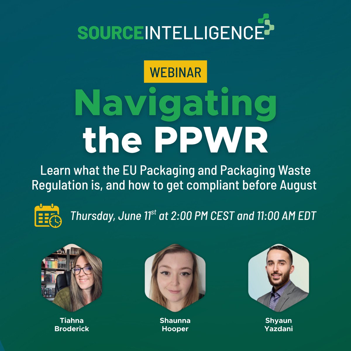 SourceIntel's tweet photo. Wondering how to navigate PPWR compliance? Join our June 11th webinar to discover effective strategies for navigating the EU Packaging &amp; Packaging Waste Regulation before the August enforcement deadline. 

Register: https://t.co/ipoX617V2q

#SupplyChain https://t.co/hk95hIv44b