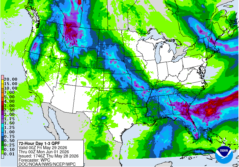 RomanWx_'s tweet photo. Guidance continues to show a wetter/unsettled pattern across Florida and parts of the Southeast heading into early June, although some of the more aggressive rainfall signals from previous ensemble runs have trended downward over the last couple of cycles.

Even so, a prolonged fetch of tropical moisture and above-normal PWAT values should support daily rounds of showers and thunderstorms with locally heavy rainfall possible at times.

Right now, this appears more like a typical early wet-season tropical setup rather than a widespread high-end flooding event, but some areas could still pick up locally higher totals where storms repeatedly develop. #flwx #sewx