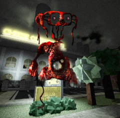 bearconfession3's tweet photo. "I wish more people talked about BEAR* Atrocity and I wish the devs did more with him before the discontinuation. He is genuinely one of the most interesting characters in the franchise and his lore is all in BEAR* Cheese Factory (in notes)." https://t.co/19d1uY166b