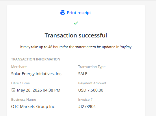 snrystock's tweet photo. OTCM application for $SNRY was accepted , We've just paid the yearly subscription and now await login info so we can proceed with uploading everything needed to get back current. 

Thank you for your continued patience, good things are worth the wait! https://t.co/FuBItXiTTB