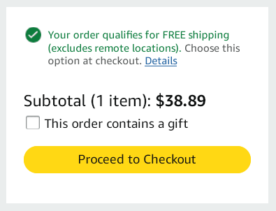 4pix4pics's tweet photo. Hey, @amazonca! Why does your "free" shipping cost $7.15 + tax when paying by gift card? https://t.co/Adtc45m74s