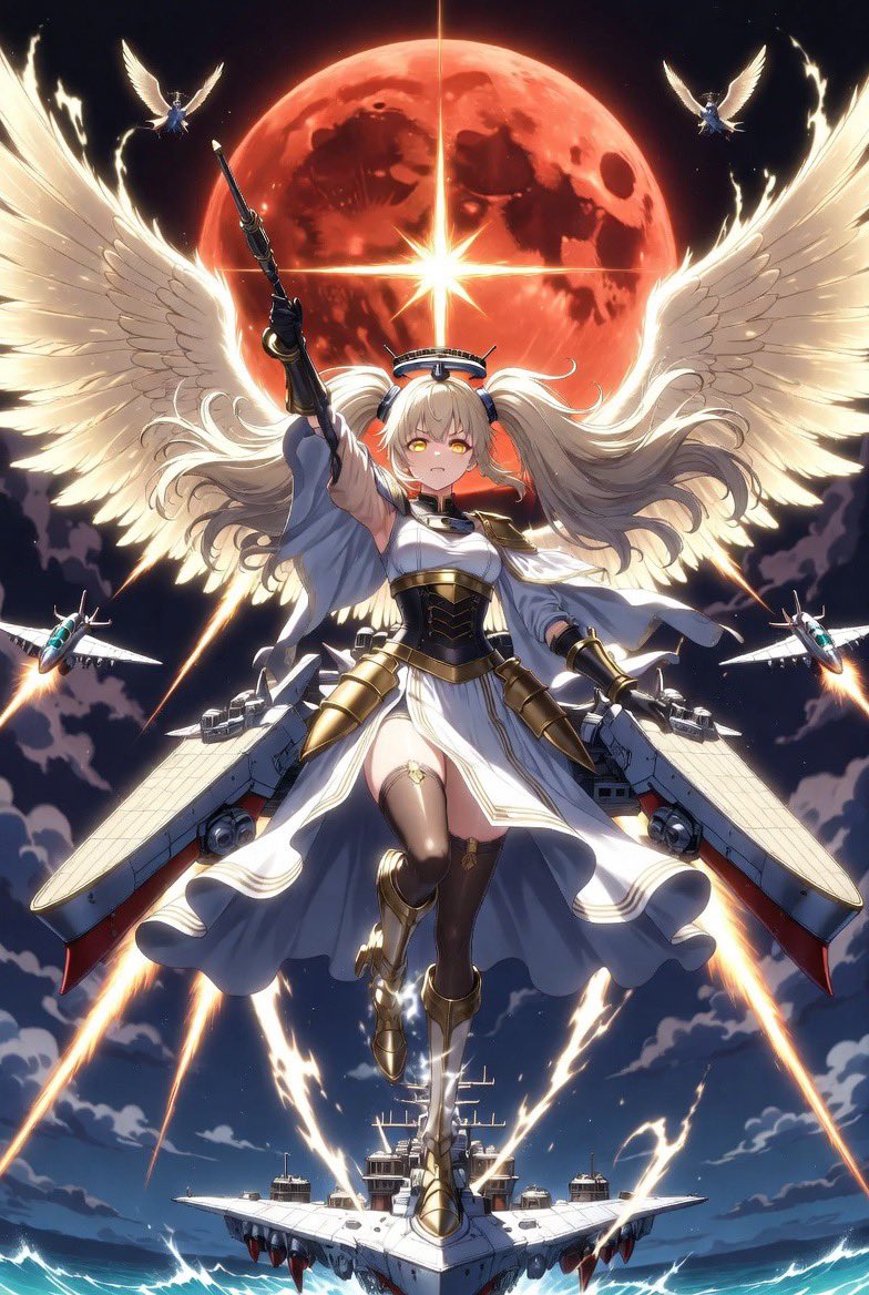 EMPmetaX's tweet photo. She has watched every glitch.

Every black flag.

Every act of defiance from above.

And she has made her decision:

There will be no escape.

Only judgment from the heavens.

The seventh and final Admiral has taken her place. https://t.co/DnD4REn0aD